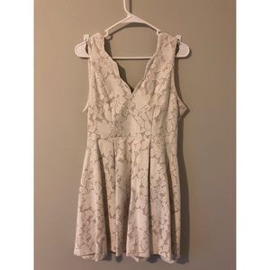 White lace dress size medium